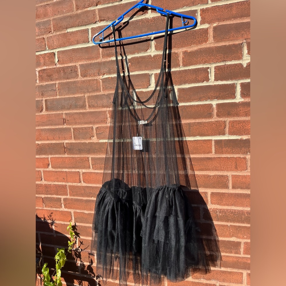 Free People Tulle Slip Dress